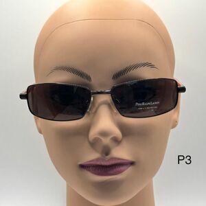 NEW Men's Y2K Ralph Lauren Metal Sunglasses Polo 3038 Brown/Orange 61/17/135 NOS